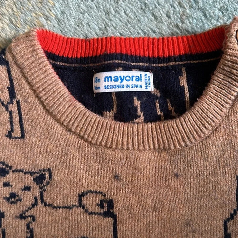 Mayoral 18 month dog sweater